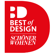 Premio per i migliori mobili e accessori per la casa, consegnato da SCHÖNER WOHNEN,<br />
La più grande rivista vivente d'Europa.
